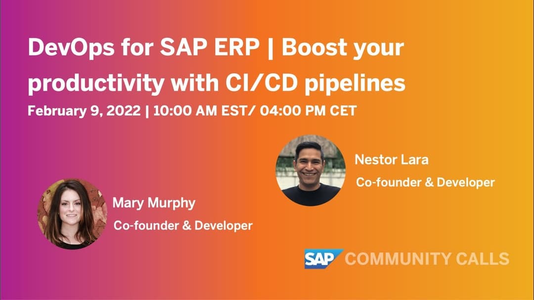 SAP Community: Devops for SAP ERP