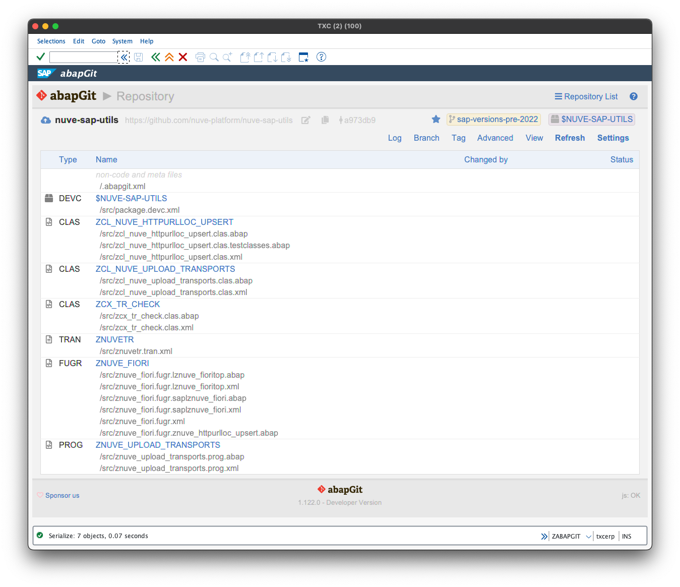 SAP ECC 6.0 abapGit Success