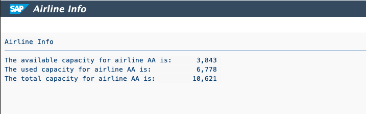 ZAIRLINE_INFO Results